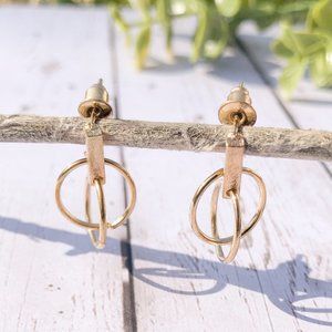 Double Ring, Drop Earrings- NEW!